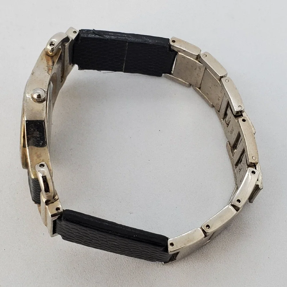 Women's Watch 30MM Gray Dial Black Gray Metal Leather Bands 7
